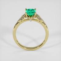 1.01 Ct. Emerald Ring, 18K Yellow Gold 3