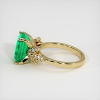 3.01 Ct. Emerald Ring, 18K Yellow Gold 4