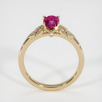 0.90 Ct. Ruby Ring, 18K Yellow Gold 3