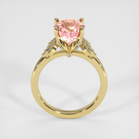 3.59 Ct. Padparadscha Sapphire Ring, 18K Yellow Gold 3