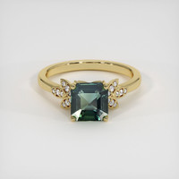 2.52 Ct. Sapphire Ring, 18K Yellow Gold 1