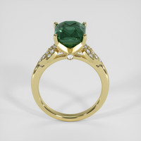 4.55 Ct. Green Sapphire Ring, 18K Yellow Gold 3