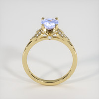 1.15 Ct. Violet Sapphire Ring, 18K Yellow Gold 3