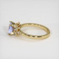 1.15 Ct. Violet Sapphire Ring, 18K Yellow Gold 4