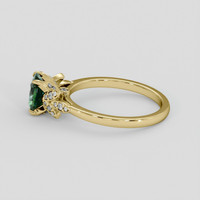1.16 Ct. Green Sapphire Ring, 18K Yellow Gold 4