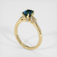 1.05 Ct. Bi Color Sapphire Ring, 18K Yellow Gold 2