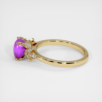 3.04 Ct. Pink Sapphire Ring, 18K Yellow Gold 4
