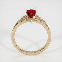 0.81 Ct. Ruby Ring, 18K Yellow Gold 3