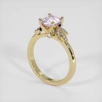 1.51 Ct. Pink Sapphire Ring, 18K Yellow Gold 2
