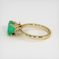 1.61 Ct. Emerald Ring, 18K Yellow Gold 4