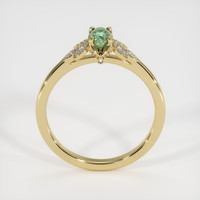0.46 Ct. Green Sapphire Ring, 18K Yellow Gold 3