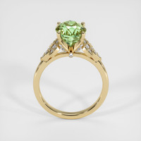 3.44 Ct. Green Sapphire Ring, 18K Yellow Gold 3