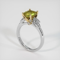 2.04 Ct. Gemstone Ring, 18K Yellow & White 2