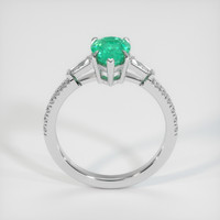1.37 Ct. Emerald Ring, Platinum 950 3