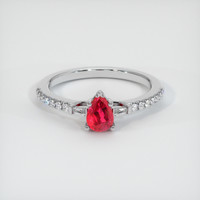 0.76 Ct. Ruby Ring, Platinum 950 1