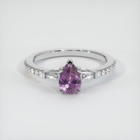 0.80 Ct. Purple Sapphire Ring, Platinum 950 1