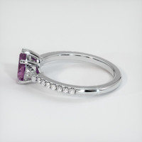 0.80 Ct. Purple Sapphire Ring, Platinum 950 4