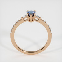 0.54 Ct. Sapphire Ring, 14K Rose Gold 3