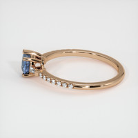 0.54 Ct. Sapphire Ring, 14K Rose Gold 4
