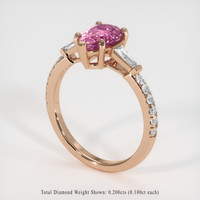 1.24 Ct. Gemstone Ring, 14K Rose Gold 2