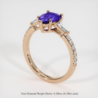 1.14 Ct. Gemstone Ring, 14K Rose Gold 2