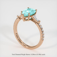 1.83 Ct. Gemstone Ring, 14K Rose Gold 2