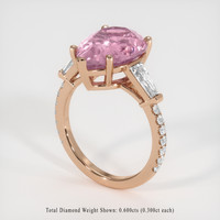 5.33 Ct. Gemstone Ring, 14K Rose Gold 2