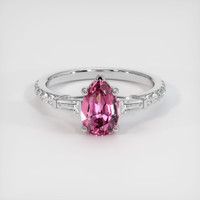 1.24 Ct. Pink Spinel Ring, 10K White Gold 1