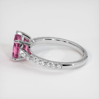 1.24 Ct. Pink Spinel Ring, 10K White Gold 4
