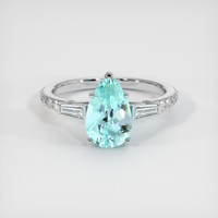 1.83 Ct. Gemstone Ring, 14K White Gold 1