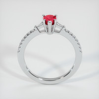 0.76 Ct. Ruby Ring, 14K White Gold 3