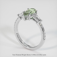 1.35 Ct. Sapphire Ring, 14K White Gold 2