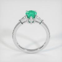 1.37 Ct. Emerald Ring, 18K White Gold 3