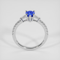 0.94 Ct. Blue Sapphire Ring, 18K White Gold 3