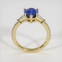 3.20 Ct. Blue Sapphire Ring, 10K Yellow Gold 3