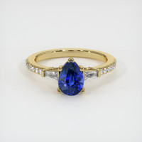 1.30 Ct. Sapphire Ring, 14K Yellow Gold 1