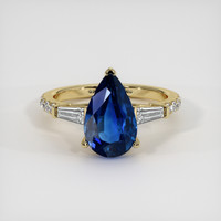 4.02 Ct. Sapphire Ring, 14K Yellow Gold 1