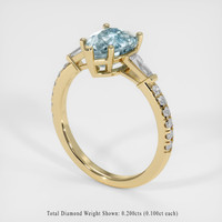 1.65 Ct. Gemstone Ring, 14K Yellow Gold 2