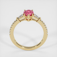 1.08 Ct. Padparadscha Sapphire Ring, 14K Yellow Gold 3