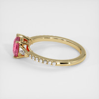 1.08 Ct. Padparadscha Sapphire Ring, 14K Yellow Gold 4