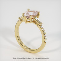 2.24 Ct. Pink Sapphire Ring, 14K Yellow Gold 2