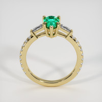 0.95 Ct. Emerald Ring, 18K Yellow Gold 3