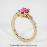 2.19 Ct. Sapphire Ring, 18K Yellow Gold 2