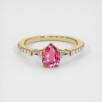1.08 Ct. Sapphire Ring, 18K Yellow Gold 1
