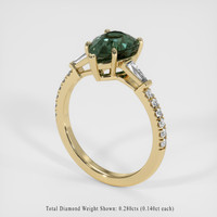 3.27 Ct. Sapphire Ring, 18K Yellow Gold 2