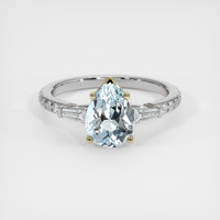 1.65 Ct. Gemstone Ring, 14K Yellow & White 1