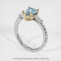 1.65 Ct. Gemstone Ring, 14K Yellow & White 2
