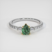 0.61 Ct. Gemstone Ring, 14K Yellow & White 1