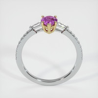0.81 Ct. Sapphire Ring, 14K Yellow & White 3