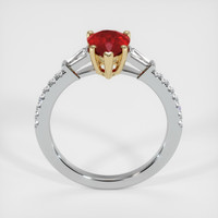 1.27 Ct. Ruby Ring, 14K Yellow & White 3